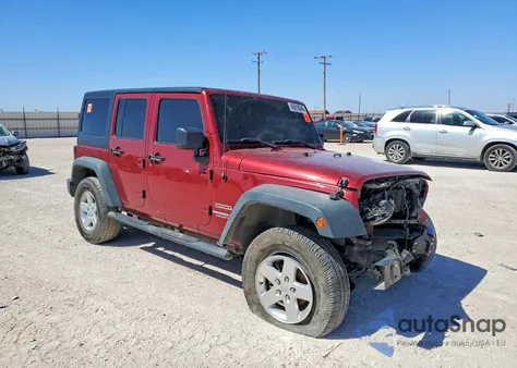 2012 Jeep Wrangler Unlimited Sport from USA, damaged, VIN 1C4BJWDG4CL201001